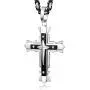 LOLIAS 5MM Stainless Steel Cross Pendant Necklace Men Byzantine Chain Necklace 22-30 Inches LOLIAS 5MM Stainless Steel Cross Pendant Necklace Men Byzantine Chain Necklace 22-30 Inches