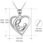 POPLYKE Sterling Silver Necklace for Mom Grandma Nana Sister Daughter Friend Necklace for Women Teens Girls