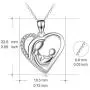 POPLYKE Sterling Silver Necklace for Mom Grandma Nana Sister Daughter Friend Necklace for Women Teens Girls