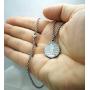 Pendant Sports Athletes Necklaces for Men and Women with Inspiring Quote Beautifully Engraved on The Back. Baseball Basketball Football Soccer Hockey Available.