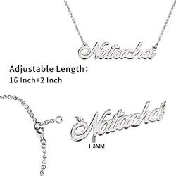 Lutilo 925 Sterling Sliver Custom Name Necklace Personalized Initial Necklaces Pendant Jewelry Gift for Her