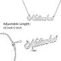 Lutilo 925 Sterling Sliver Custom Name Necklace Personalized Initial Necklaces Pendant Jewelry Gift for Her