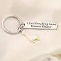 ENSIANTH I Just Freaking Love Llamas Okay Keychain Llamas Lover Gifts Funny Alpaca Gifts for Friend Animal Positive Jewelry