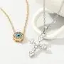 Zehory Boho Layered Cross Necklace Gold Evil Eyes Pendant Necklaces Crystal Jesus Necklaces Chain Jewelry for Women and Girls Zehory Boho Layered Cross Necklace Gold Evil Eyes Pendant Necklaces Crystal Jesus Necklaces Chain Jewelry for Women and Girls