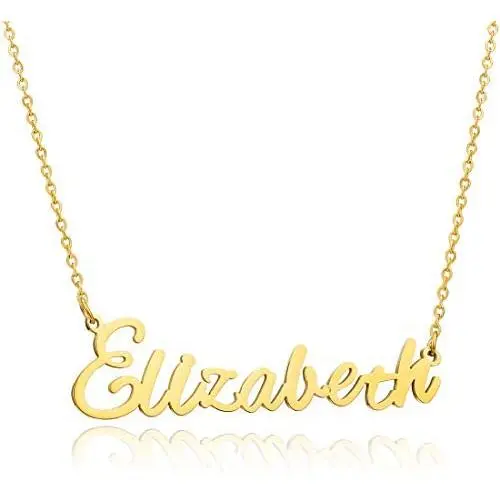 Moronly Personalized Name Necklace for Women 316 Stainless Steel Nameplate Pendant Necklace Hypoallergenic Jewelry Moronly Personalized Name Necklace for Women 316 Stainless Steel Nameplate Pendant Necklace Hypoallergenic Jewelry