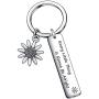 De&ai Inspirational Keychain, Motivational Jewelry, Every Little Thing is Gonna Be Alright Keyring