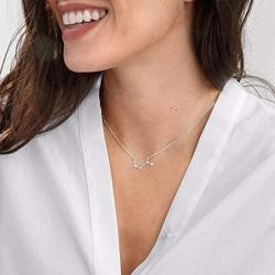 ChicSilver 925 Sterling Silver CZ Astrology 12 Constellation Horoscope Zodiac Necklace Birthday Gift,16-18 inch(with Gift Box)