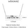 WSNANG Book Lover Gift Book Heartbeat Necklace Reading Book Club Necklace Book Jewelry Bookworm Gift Librarian Gift Bibliophile Gifts for Reader Writers Literature