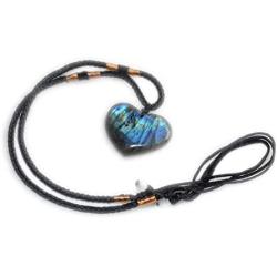 YGLINE Labradorite Healing Crystal Pendants,Natural Crystal Quartz Necklace 6 Faceted Chakra Crystal Wand Stone