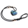 YGLINE Labradorite Healing Crystal Pendants,Natural Crystal Quartz Necklace 6 Faceted Chakra Crystal Wand Stone