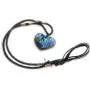 YGLINE Labradorite Healing Crystal Pendants,Natural Crystal Quartz Necklace 6 Faceted Chakra Crystal Wand Stone