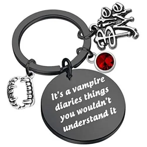 BAUNA The Vampire Inspired Gifts Vampire Fans Keychain Its A Vampire Things Fandom Jewelry Halloween Themed Gift BAUNA The Vampire Inspired Gifts Vampire Fans Keychain Its A Vampire Things Fandom Jewelry Halloween Themed Gift