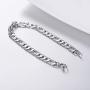 PROSTEEL 7mm Figaro/Cuban Chain Bracelets, Men Women Bracelet, Stainless Steel