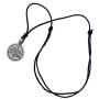 Egyptian Medical Symbol Jewelry staff of Hermes Caduceus health Intelligence Mercury Talisman Pewter Mens Womens Boys Girls Pendant Necklace for men women unisex w Black Adjustable Cord