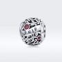 Birthstone Charm 925 Sterling Silver Birthday Charm Love Charm Aniversary Charm for Pandora Charm Bracelet