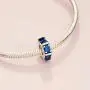 Pandora Jewelry Blue Ice Cube Spacer Crystal Charm in Sterling Silver Pandora Jewelry Blue Ice Cube Spacer Crystal Charm in Sterling Silver