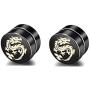 Xusamss Punk Stainless Steel Animal Dragon Magnet Clip On Earrings