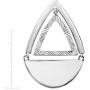 Silpada Good Shape Cut-Out Hinged Drop Earrings in Sterling Silver