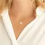MONOOC Gold Initial Heart Necklace, 14K Gold Plated Dainty Tiny Kids Jewelry for Girls Small Letter Heart Toddler Necklace Baby Initial Jewelry for Little Girls Children