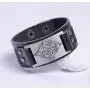 cooltime Black Wings Dragon Viking Mens Leather Bracelet Celtic Jewelry (Silver) cooltime Black Wings Dragon Viking Mens Leather Bracelet Celtic Jewelry (Silver)