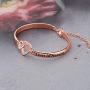 KUIYAI Memorial Jewelry Sympathy Gift A Piece of My Heart Lives in Heaven Bracelet Loss Jewelry Inspirational Bangle Remembrance Jewelry