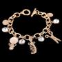 Giwotu Womens Fashion Rare Charm Opal Scissors Combs Bracelets for Women Bangle Cuff Rose Gold Silver Bracelets Bangles Jewelry