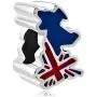 CharmSStory Jack Patriotic Proud to Be British Flag Country of UK Map Charm Beads for Bracelets