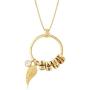 MyNameNecklace Personalized Custom Linda Circle Pendant Necklace with Diamond in Sterling Silver 925 or Gold Plating - Custom Jewelry Gift for Her