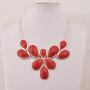Jane Stone Fashion Gold Tone Bubble Collar Necklace Statement Chunky Jewelry for Women
