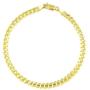 Nuragold 14k Yellow Gold 4.5mm Cuban Curb Link Chain Bracelet, Mens Womens Lobster Lock 7'' 7.5'' 8'' 8.5'' 9''