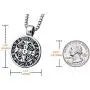Mens St Benedict Exorcism Pendant Necklace Stainless Steel Catholic Roman Cross Demon Protection Ghost Hunter Mens St Benedict Exorcism Pendant Necklace Stainless Steel Catholic Roman Cross Demon Protection Ghost Hunter