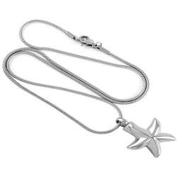 Lacetas Keepsakes Sea Starfish Collection Cremation Urn Jewelry Necklace Pendant Memorial Ashes Holder