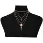 FIBO STEEL 16 Pcs Layered Choker Necklaces Vintage Knuckle Rings Set for Women Tag Coin Cross Crucifix Pendant Necklace Stackable Midi Finger Ring Jewelry Set FIBO STEEL 16 Pcs Layered Choker Necklaces Vintage Knuckle Rings Set for Women Tag Coin Cross Crucifix Pendant Necklace Stackable Midi Finger Ring Jewelry Set