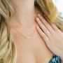 HONEYCAT Horizontal Bar Necklace in Gold, Rose Gold, or Silver | Minimalist, Delicate Jewelry