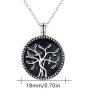 JUSTKIDSTOY Cremation Jewelry for Ashes 925 Sterling Silver Tree of Life Urn Necklace of Ashes Memorial Keepsake Family Jewelry Gifts for Women Men