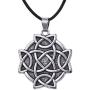 EUEAVAN Crossed Celtic Knot Amulet Talisman for Eternal and Infinitive Love Pendant Necklace
