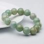 NW 1776 Natural Authentic Jade Jade Beaded Elastic Bracelet, Jade Bead Bracelet Designed for Good Fortune Courageous Lucky and Wealth