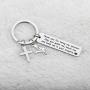 BAUNA Confirmation Sponsor Gifts Catholic Sponsor Gifts Thank You for Being My Sponsor Keychain with Cross Peace Dove Charm