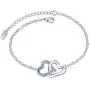 MAFMO Fashion Rhinestone Double Heart Jewelry Set 4pcs Necklace Bracelet Ring Earrings MAFMO Fashion Rhinestone Double Heart Jewelry Set 4pcs Necklace Bracelet Ring Earrings
