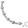 AeraVida Celtic Knot Infinity Heart .925 Sterling Silver Link Bracelet