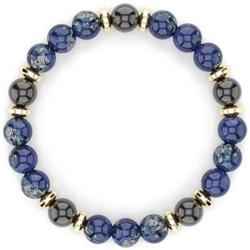 Lapis Lazuli Hematite Black Onyx Bracelet, Wealth Abundance Money Feng Shui Bracelet, Stress Relief and Anxiety Relief Bracelet, Grounding Bracelets for Men and Women