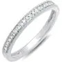 Dazzlingrock Collection 0.15 Carat (ctw) 10k Gold Round White Real Diamond Wedding Anniversary Millgrain Stackable Band Ring