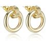IBEEDOW Hoop Earrings Cubic Zirconia Dangle Earrings Drop Hypoallergenic Stud Earrings Sterling Silver Earrings