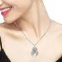 Dream Catcher Necklace for Women, Owl Sterling Silver Pendant with Feather and Cubic Zirconia, Oxidized Technology Special Effect - Lucky Amulet Jewelry Gift Ideas
