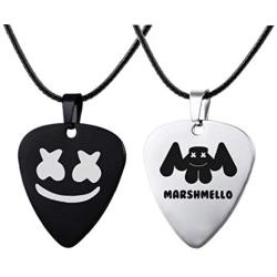 Amoyer Guitar Pick Pendant Necklace with Adjustable Stainless Steel Chain Jewelry Pendant Necklace Gift