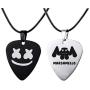 Amoyer Guitar Pick Pendant Necklace with Adjustable Stainless Steel Chain Jewelry Pendant Necklace Gift