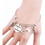 ENSIANTH Nurse Retirement Gift Happiness is Retirement Bracelet Gift for Nurse Doctor