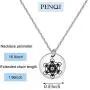 PENQI Metatron’s Cube Necklace Sacred Geometry Seals of Archangel Jewelry Angel Gift for Her Him