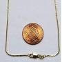 JewelStop 10k Solid Gold Yellow White Or Rose 1mm Box Chain Necklace - 16 18 20 22 24 30