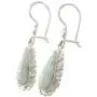 NOVICA Jade and .925 Sterling Silver Flower Dangle Earrings, Blossoming Green Dew NOVICA Jade and .925 Sterling Silver Flower Dangle Earrings, Blossoming Green Dew